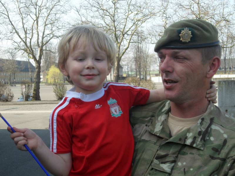 Jamie with his dad