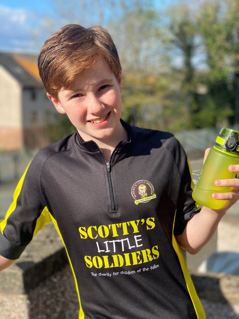 Sebastian Hill in his Scotty's May Marathon running gear