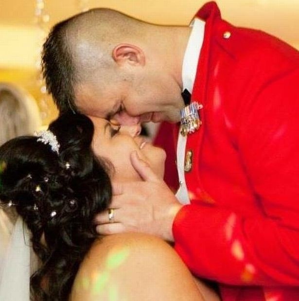 Sally and Anthony Oxley on their wedding day