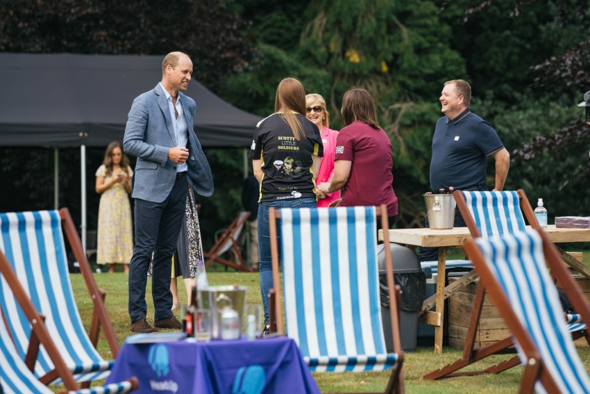 Lauren and Kelly Appleby meeting Prince William